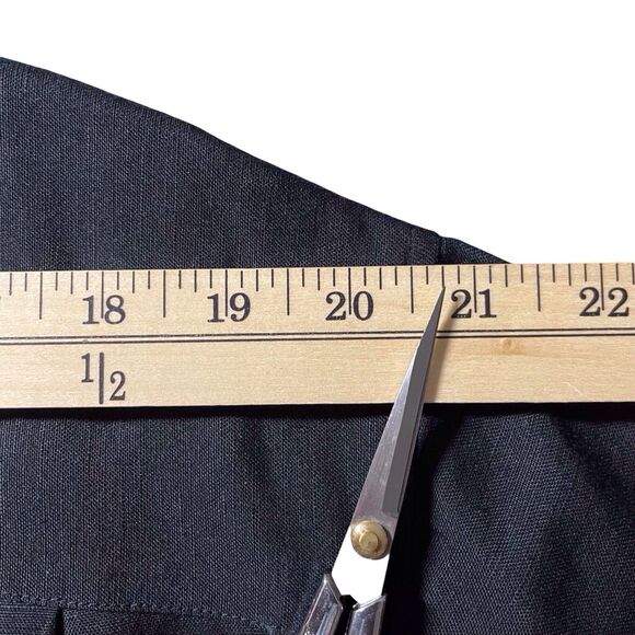 CUBAVERA Men's Linen Blend No Pocket Guayabera Shirt Size Large Black - Picture 13 of 16